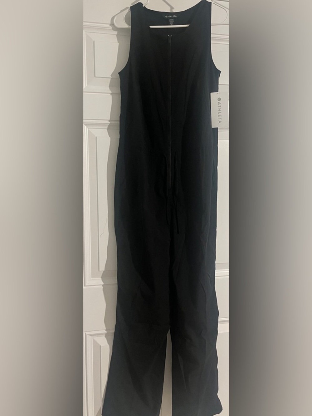 Athleta XS Black Sleeveless Flex Jumpsuit
